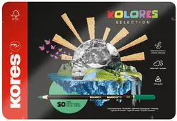 Kores Dreikant-Buntstifte "KOLORES SELECTION", 50er Etui
