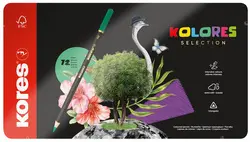 Kores Crayon de couleur "KOLORES SELECTION", étui de 72