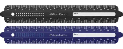 FABER-CASTELL Règle DOTS, 300 mm, assorti