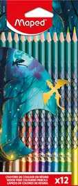 Maped Crayon de couleur triangulaire DRAGON, étui de 12