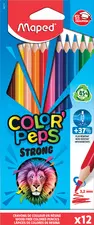 Maped Crayon de couleur COLOR'PEPS STRONG, étui carton de 12