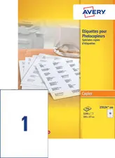 AVERY Etiquette pour photocopieur, 70 x 37 mm, blanc