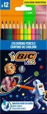 BIC KIDS Crayon de couleur Cosmo, étui en carton de 12