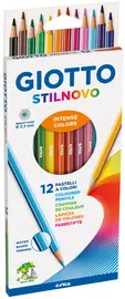 GIOTTO Crayon de couleur STILNOVO, étui carton de 12