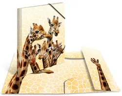 HERMA Chemise à élastiques Animaux exotiques, A3, girafes