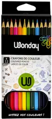 Wonday Crayons de couleur, étui carton de 12