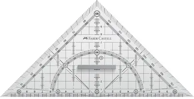 FABER-CASTELL Equerre géométrique GRIP grand, avec poignée