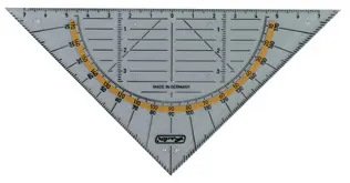 herlitz Equerre géométrique, hypoténuse: 160 mm