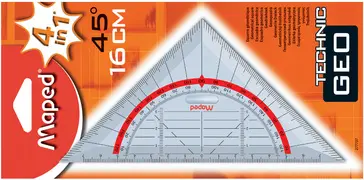Maped Équerre geométrique Technic, hypoténuse: 160 mm