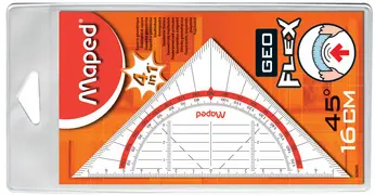 Maped Equerre géométrique Geo-Flex, hypoténuse: 160 mm