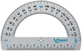 Maped Rapporteur 180 degrés, en aluminium, 120 mm