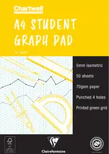 Clairefontaine Papier millimétré "STUDENT GRAPH PAD", A4