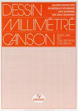 CANSON Papier millimétré, 650 x 500 mm, 90 g/m2