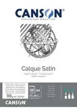 CANSON Bloc papier calque satin, 90/95 g/m2, A3