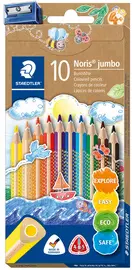 STAEDTLER Crayon de couleur Noris jumbo, étui de 10