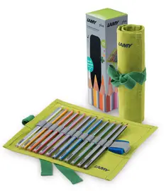 LAMY Crayon de couleur triangulaire plus, rouleau de 12