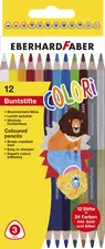 EBERHARD FABER Crayon de couleur COLORI DUO, étui de 12