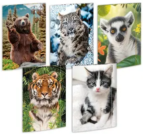RNK Verlag Carton à dessin "Animaux", A3 - assortiment