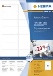 HERMA Etiquette universelle SPECIAL, 99,1 x 139 mm, blanc