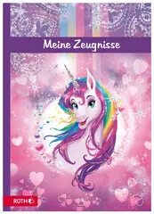 ROTH Zeugnismappe "Einhornportrait", mit Design und Effekt