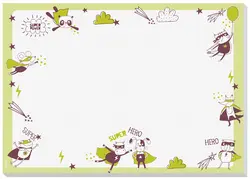 sigel Sous-main bloc papier "Little Heroes", 420 x 297 mm