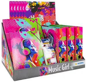 HERMA Série de motifs "Music Girl", présentoir