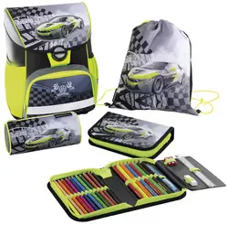 EBERHARD FABER Kit cartable EFAlino Race Car, 4 pièces