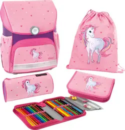 EBERHARD FABER Kit cartable EFAlino Licorne, 4 pièces