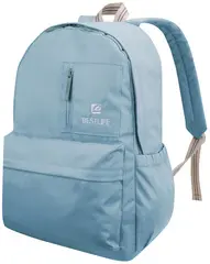 BESTLIFE School Sac à dos pour laptop COL RAINBOW bleu clair