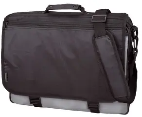 LiGHTPAK Sac à bandoulière "WAVE", Polyester, noir/gris