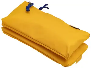 Oxford Trousse à deux compartiments, polyester, jaune