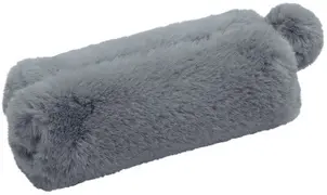WEDO Trousse "FLUFFY", en peluche, gris bleu