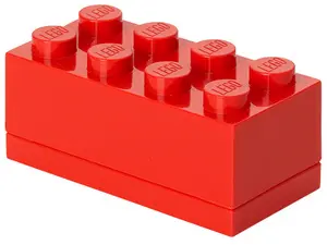 LEGO Boîte à snack MINI BOX 8, 110 ml, rouge