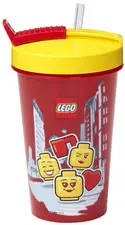 LEGO Gobelet avec paille ICONIC GIRL, 0,5 litre