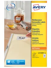 AVERY Etiquette multi-usage, enlevable, 35,6 x 16,9 mm