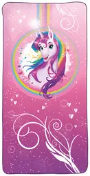 ROTH Serviette de bain pour enfants "Licorne", 600 x 1.200mm