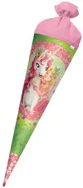 ROTH Schultüte "Einhornglück", rund, 700 mm, mit Effekt