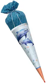 ROTH Schultüte Lieblingsstück "Delfin Duo", rund, 700 m