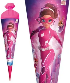 ROTH Schultüte "Agentin Laura", rund, 700 mm, Folie
