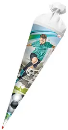 ROTH Schultüte "Fußballstar", rund, 700 mm, mit Effekt