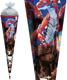 ROTH Motiv-Schultüte "Robo Drache", eckig, 850 mm, Folie