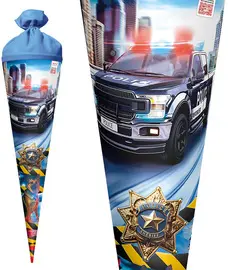 ROTH Schultüte "Polizei 911", rund, 700 mm