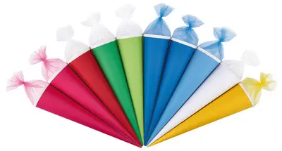 herlitz Schultüte, rund, 700 mm, farbig sortiert
