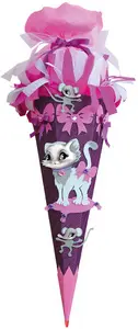 ROTH Kit de bricolage de cornet scolaire "chaton", hexago-