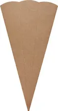 folia Kraftkarton-Schultüten-Zuschnitt, 6-eckig, naturbraun