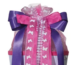 ROTH Schultütenschleife "Purple Rain", lila/pink