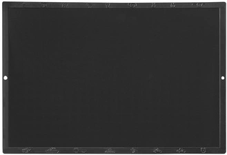 Wonday Ardoise en plastique, uni/quadrillé, noir