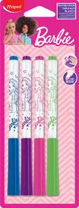 Maped Marqueur pour ardoise Barbie, blister de 4
