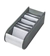WEDO Fichier éducatif A8 paysage, 100 fiches, gris