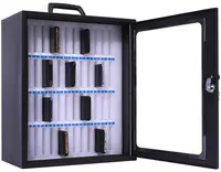 pavo Armoire pour smartphones, pour 48 smartphones, gris